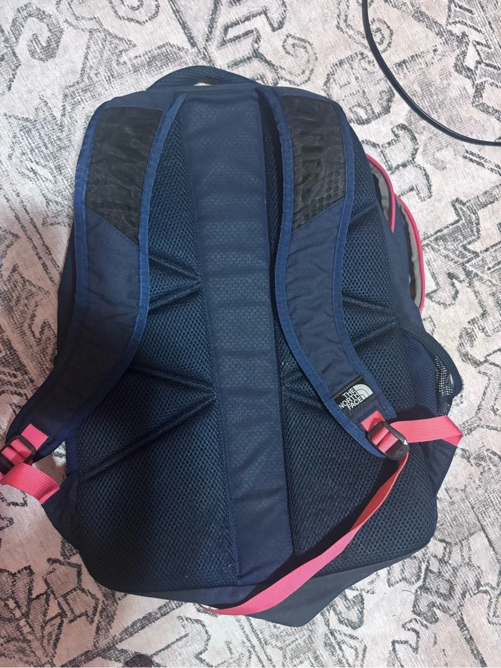 The North Face Navy and Pink Women's Backpack